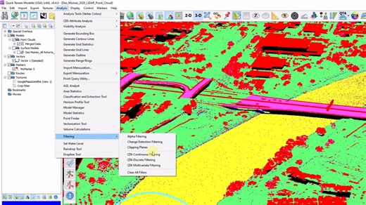 Quick Terrain Modeler v8.4  Getting Started (4 of 10)： Cleaning 3D Data