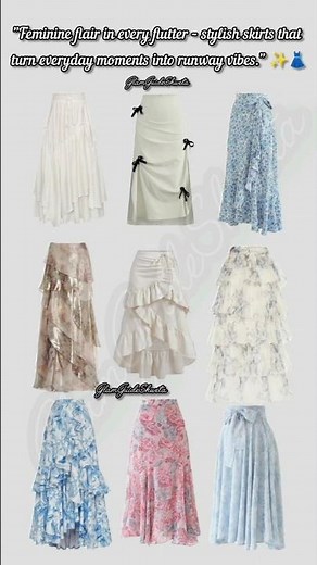 "Flirty frill‑filled skirts that make every step feel like a fashion flash."👗💃✨#outfitideas #fashion