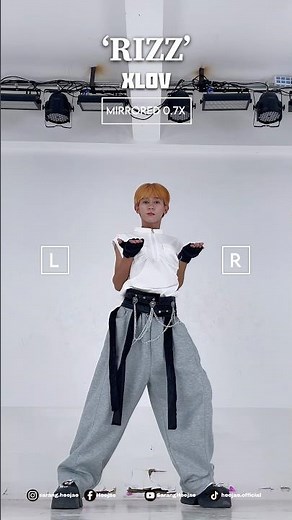 XLOV ‘Rizz’ Dance Tutorial (Mirrored 0.7x) #xlovrizzdancetutorial