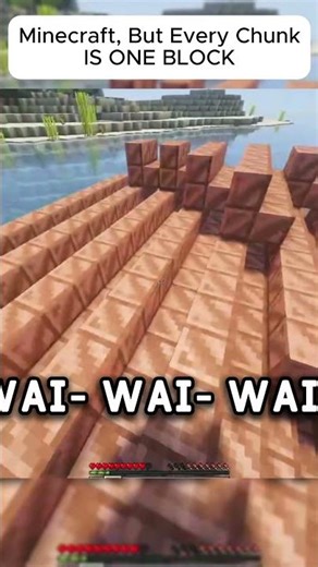 #minecraft #but EVERY CHUNK IS ONE BLOCK