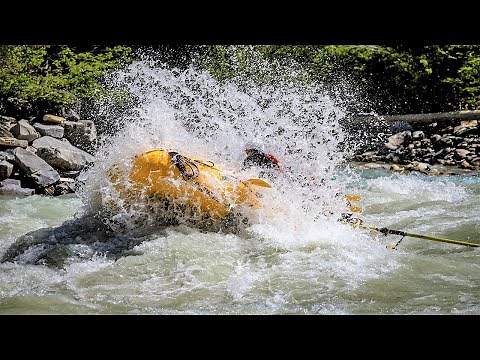 Whitewater Rafting at High Water - Kicking Horse River, Golden, BC, Canada