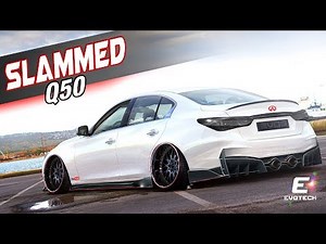 Infiniti Q50 VIRTUAL TUNING (Photoshop Render/ Evo5) "Stancenation, Bagged, Camber"