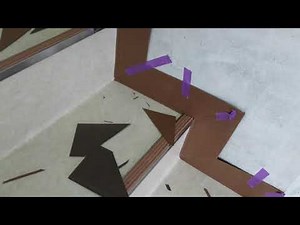 ソフト巾木。階段仮合わせのやりかた