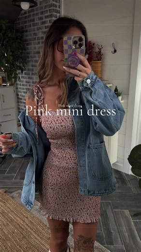 A pink floral mini dress for summer is a must! Can easily be dressed up or down! Pink floral mini dress. Country concert outfit ideas. White cowboy boot outfit inspo. Summer outfit Ideas. Spring outfit ideas. #chicoutfit #cutecore #summeroutfits #styleinspo #foryou