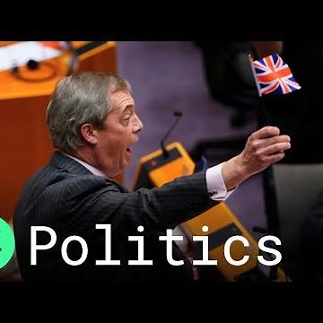 Nigel Farage's Mic Cut Off for Waving British Flag in EU Parliament Ahead of Brexit
