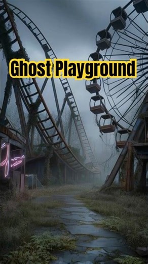 Wind and fog turn the park into a nightmare 😱 #shorts #ferriswheel #rollercoaster