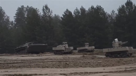 Ukraine Demos Modular Ground Drone System