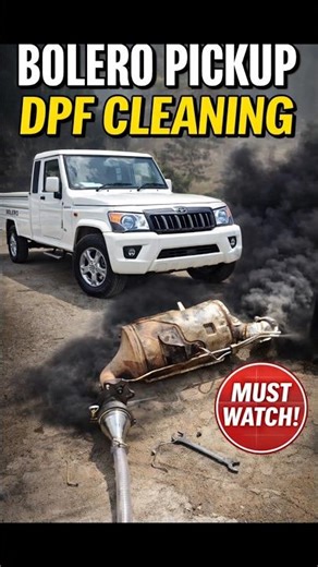 Bolero Pickup BS6 DPF Cleaning | Power Back 💪 Smoke Finish 🚫 | Full Process Explained#DPFCleaning