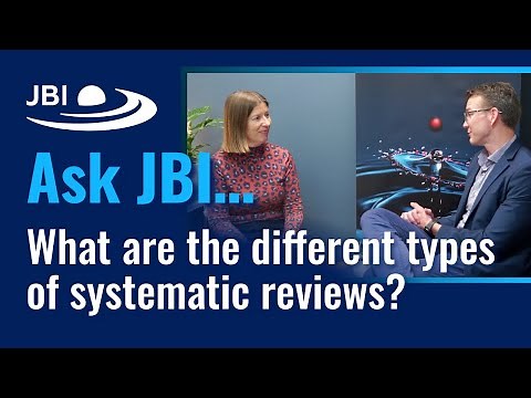 What are the different types of systematic reviews?
