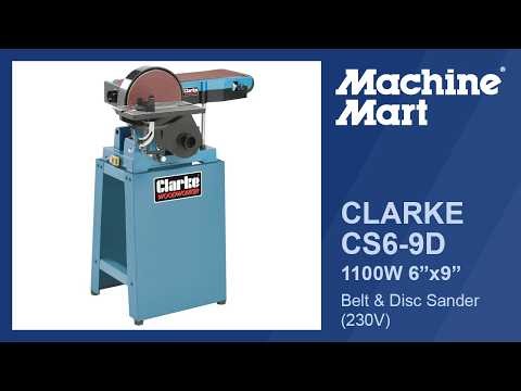 Clarke CS6-9D 1100W 6"x9" Belt & Disc Sander