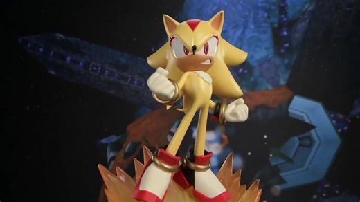 Here’s a video showcase of the Super Shadow statue from First 4 Figures! 💛✨ The base is inspired by the Space Colony ARK patterns from the Sonic Adventure 2 battle against Finalhazard, where Shadow first appeared in his Super form! 🦔💥 #SonicNews | Sonic City ⋆ Sonic News, Media & Community ⋆