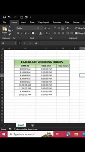 37K views · 665 reactions | How to calculate working hours in Excel. #mod #excellentchoiceexceltipsandtricks #exceltipsandtricks #excelhacks #AdvanceExcel #exceltricks #msexcel #exceltraining #excel365 #ExcelSolutions #excel101 | EXCELlent Choice - Excel Tips and Tricks | Facebook