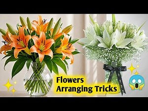 LILY FLOWER Arranging Secrets in a Glass Vase! Subrata Parali