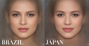 The Average Faces of Vogue Cover Models Around the World