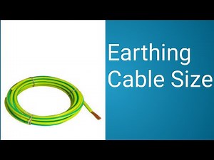 Earthing Cable Size formula