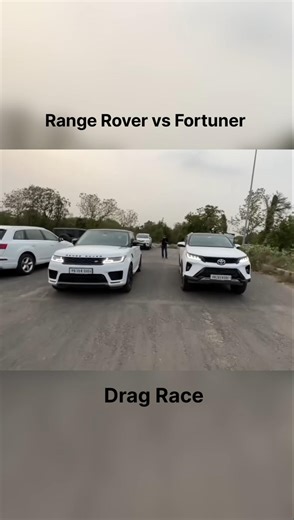 Sport vs Fortuner Race #rangerover #fortuner #cars #viral #shorts