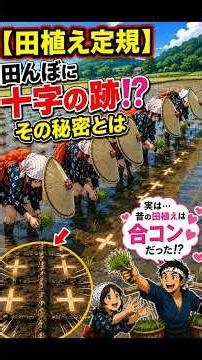 Cross marks in the rice paddy!? The secret behind the "Rice Planting Ruler" – Tools of the Past a...