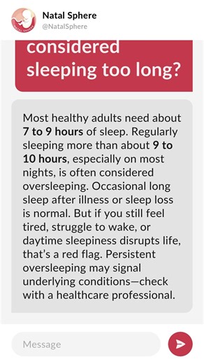 What is considered sleeping too long?