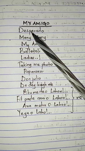 Desperado Lyrics Video Featuring My Amigo