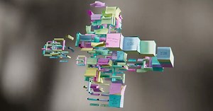 Fun Sticky Notes Simulation Created in Houdini