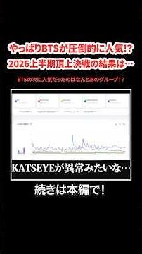 やっぱりBTS人気は圧倒的！？2026年上半期に活躍したグループは…BTSの次に人気だったのはあのグループ！？#KPOP#サランピTV#韓国#BTS