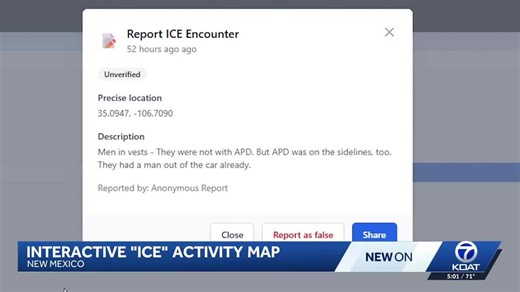 Interactive map launched to report ICE activity in New Mexico