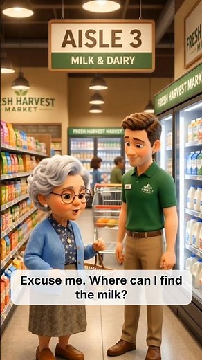 🛒 Slow English Practice at the Supermarket | Easy English Conversation for Beginners