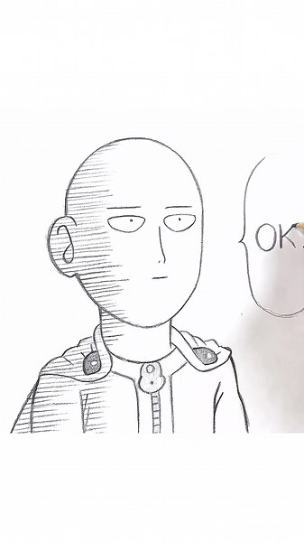 Easy Drawing of Saitama Tutorial