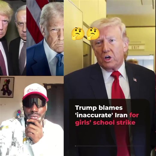 US president Donald Trump says a strike on a girl's elementary school in southern Iran that killed at least 175 people was done by Iran. #usa #iran #isreal #war #middleast