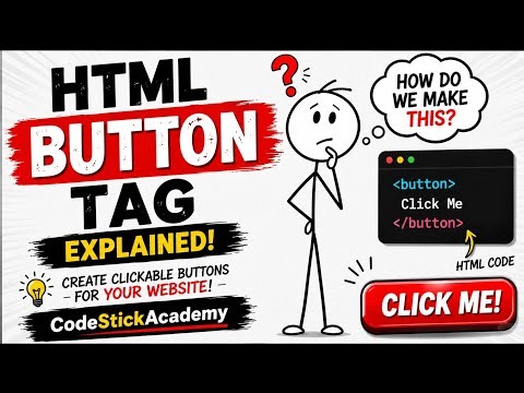 99% of Beginners Make This HTML Button Mistake! 😱 | @CodeStickAcademy