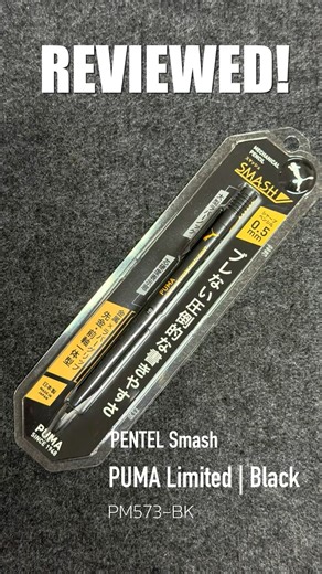 INSIGHT! Pentel Smash PM573-BK – PUMA Limited Black Edition