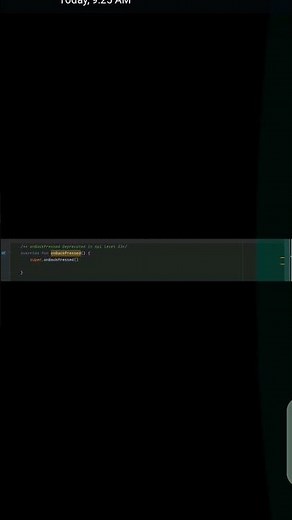 Android OnBackPressed Deprecated on Api level 33 #android #androiddeveloper