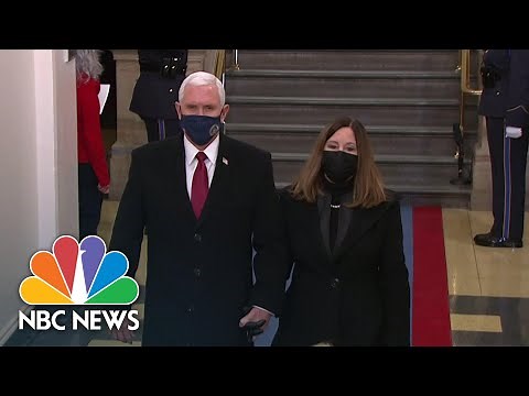 Pence Arrives For Biden's Inauguration As Trump Lands In Florida | NBC News