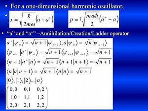 Matrix representation of position and momentum operator