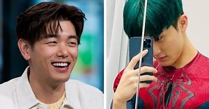 Eric Nam Can't Get Over How Buff NCT's Mark Is In His Spider-Man Halloween Costume