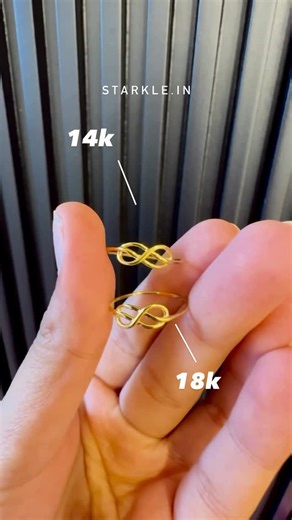 ✨ 18K vs 14K. Which one should you choose? ✨ Both are real, BIS-hallmarked gold… but they suit different lifestyles 👇 💛 18K Gold More pure gold content, feels more premium. Best for: occasion pieces, statement rings, or anything you want to treat as special. Price: higher because of its purity. Resale: great resale/exchange value. ✨ 14K Gold Slightly more alloy, making it tougher and more resistant to everyday wear. Best for: daily chains, bracelets, hoops — pieces you wear 24/7. Price: more b