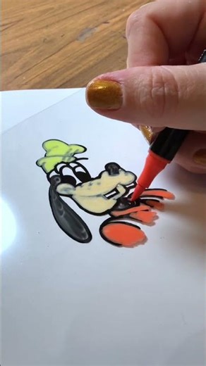 Goofy animation cel for an art project #disney #nostalgia #goofy #goofymovie #animationcel #art