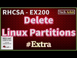 How To Delete Standard Partitions Linux | Remove Partitions | Tech Arkit | EX200
