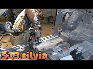 S13シルビア・フロアーとタイヤハウスの接合！＃6 S13 Silvia floor and wheel well joint! #6