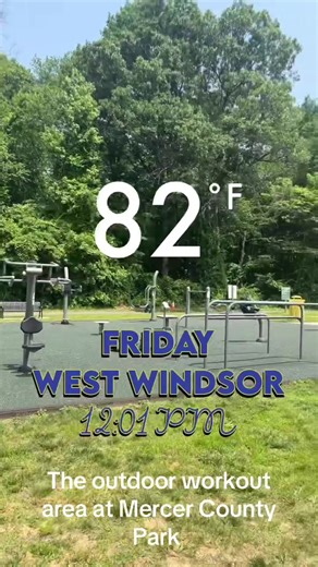 The outdoor workout area at Mercer County Park #WestWindsorNJ #PrincetonJunction #calistentics #outdoorworkout