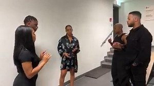 Fix You by HER Music, backstage in Berlin. We’re so lucky to hear these voices every night on tour. 💛❤️🖤 | Coldplay