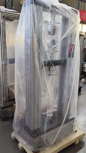 Multiple units double column electronic universal testing machines are ready for shipment.