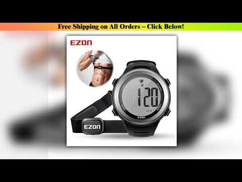 EZON T007 Heart Rate Monitor and Chest Strap, Exercise Heart Rate Monitor, Sports Watch with HRM,