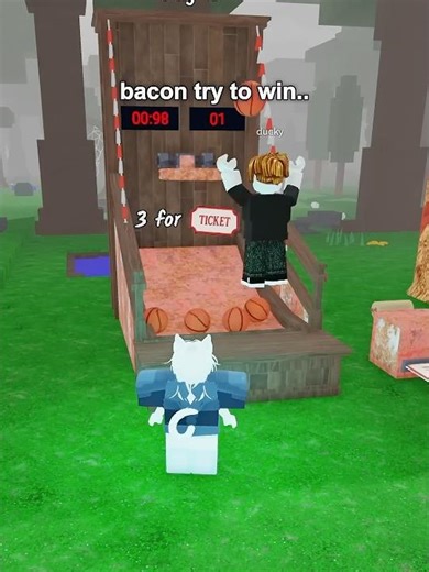 Roblox play basketball 🏀 with bacon #roblox #robloxgames #robloxedit