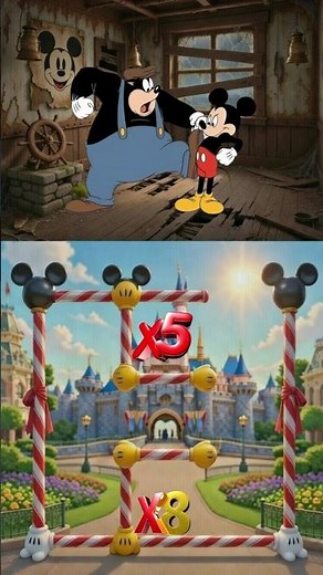 Mickey vs. Pete: Epic Level Up Battle! 🐭💥