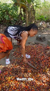 43M views · 454K reactions | Palm oil production #reels #yabaleftonline #fb #fbreels | Edith Hanson Tv | Facebook