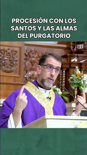 Procession with the saints and the souls in purgatory 🙂