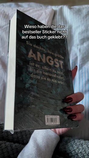 Bestseller Sticker Missing on Thrilling Book