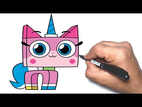 how to draw unikitty | step by step
