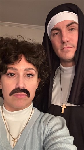 443K views · 46K reactions | I don’t think we can top last year’s costume  #NachoLibre . . . . #halloween #halloweencostume #couple #couplecomedy #marriage #noahandlori | NoahandLori | Facebook